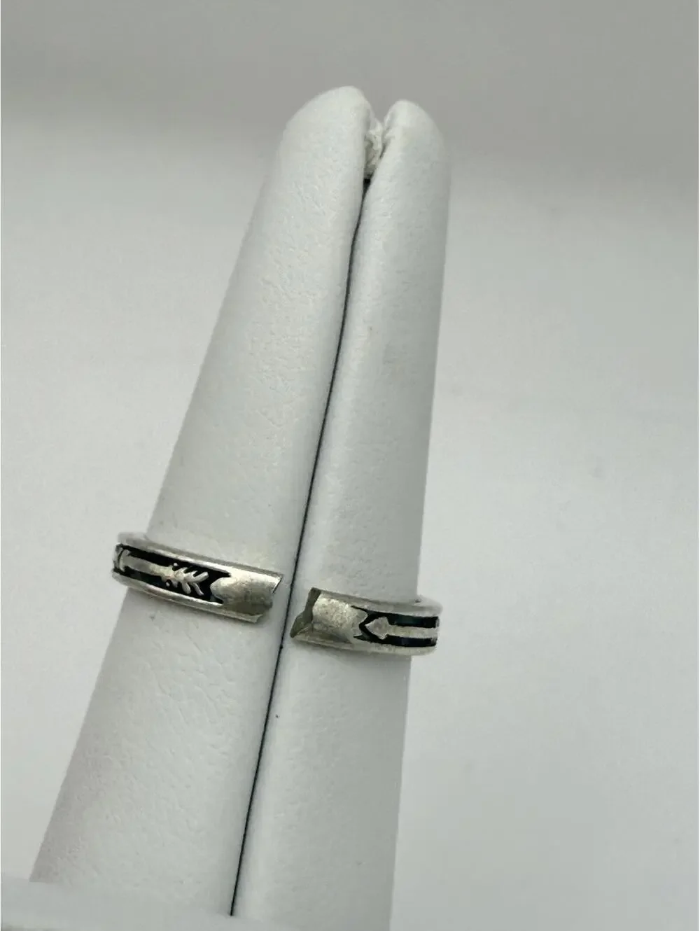 Vintage Silver Arrow Design Adjustable Ring Size 6.75